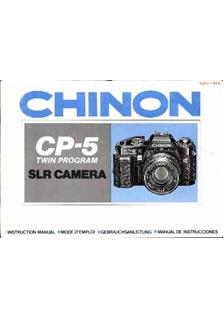 Chinon CP 5 manual. Camera Instructions.
